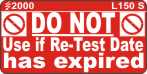 L150 S - Do Not use if Re-Test Date Expired
[L150 S]