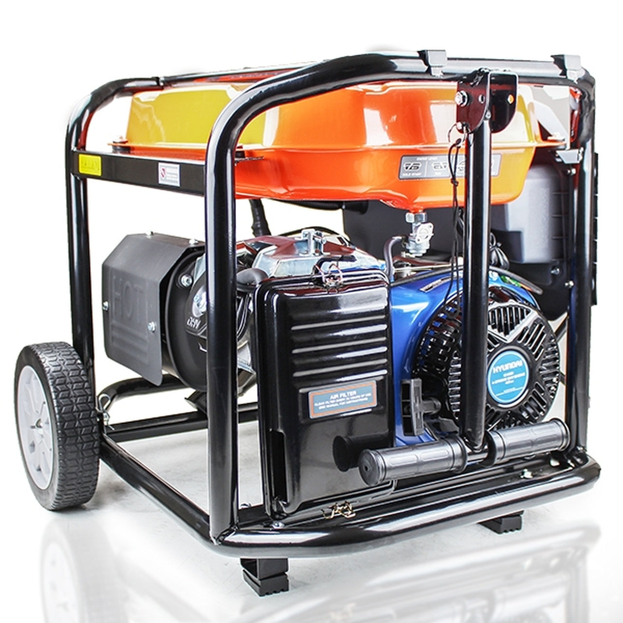 P10000LE P1PE Recoil and Electric Start Site Petrol Generator - Powered by Hyundai - 7.9kW / 9.8kVA