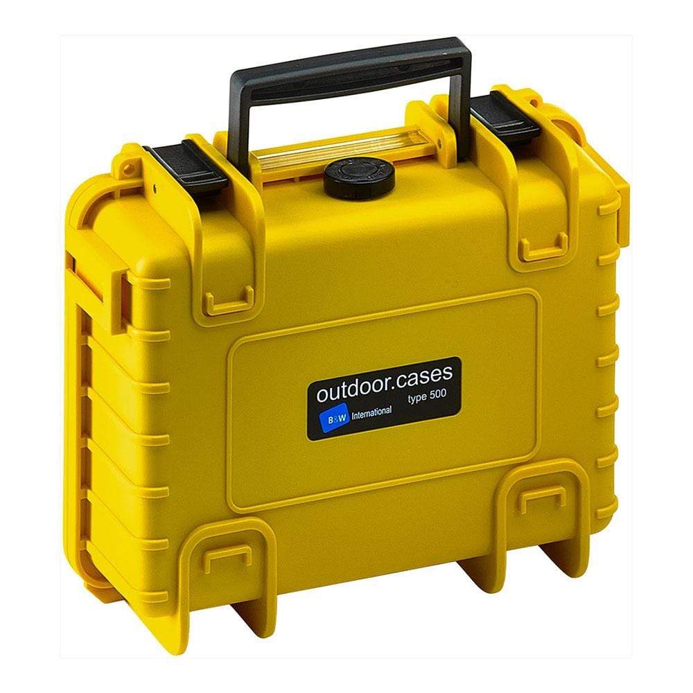 B&W Type 500 Rugged Outdoor.Case - Yellow / empty