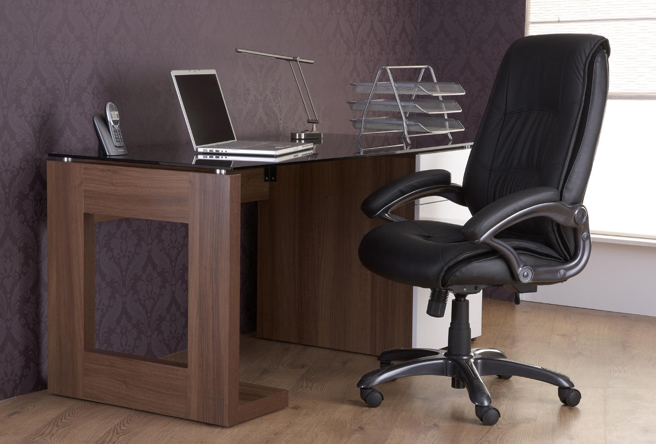 Sorbonne Walnut & White Home Office Desk North Yorkshire