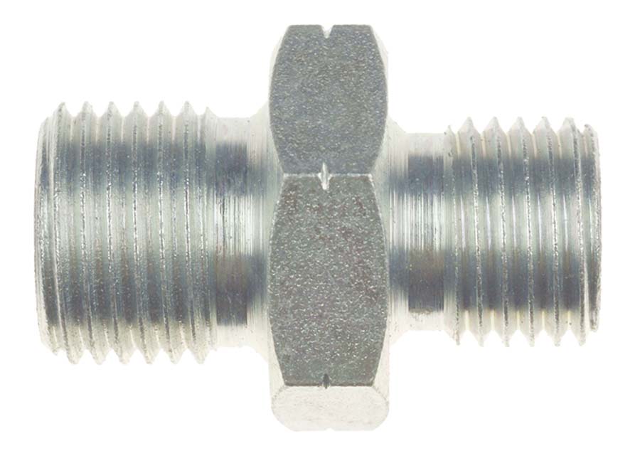 BURNETT & HILLMAN Straight Adaptor &#45; Metric Male 60&#176; Cone