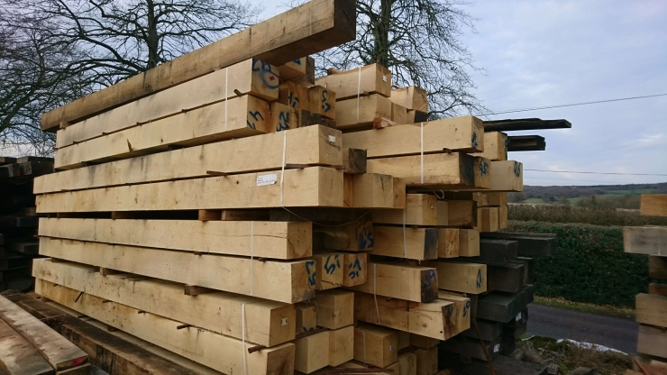 Air Dried oak beams
