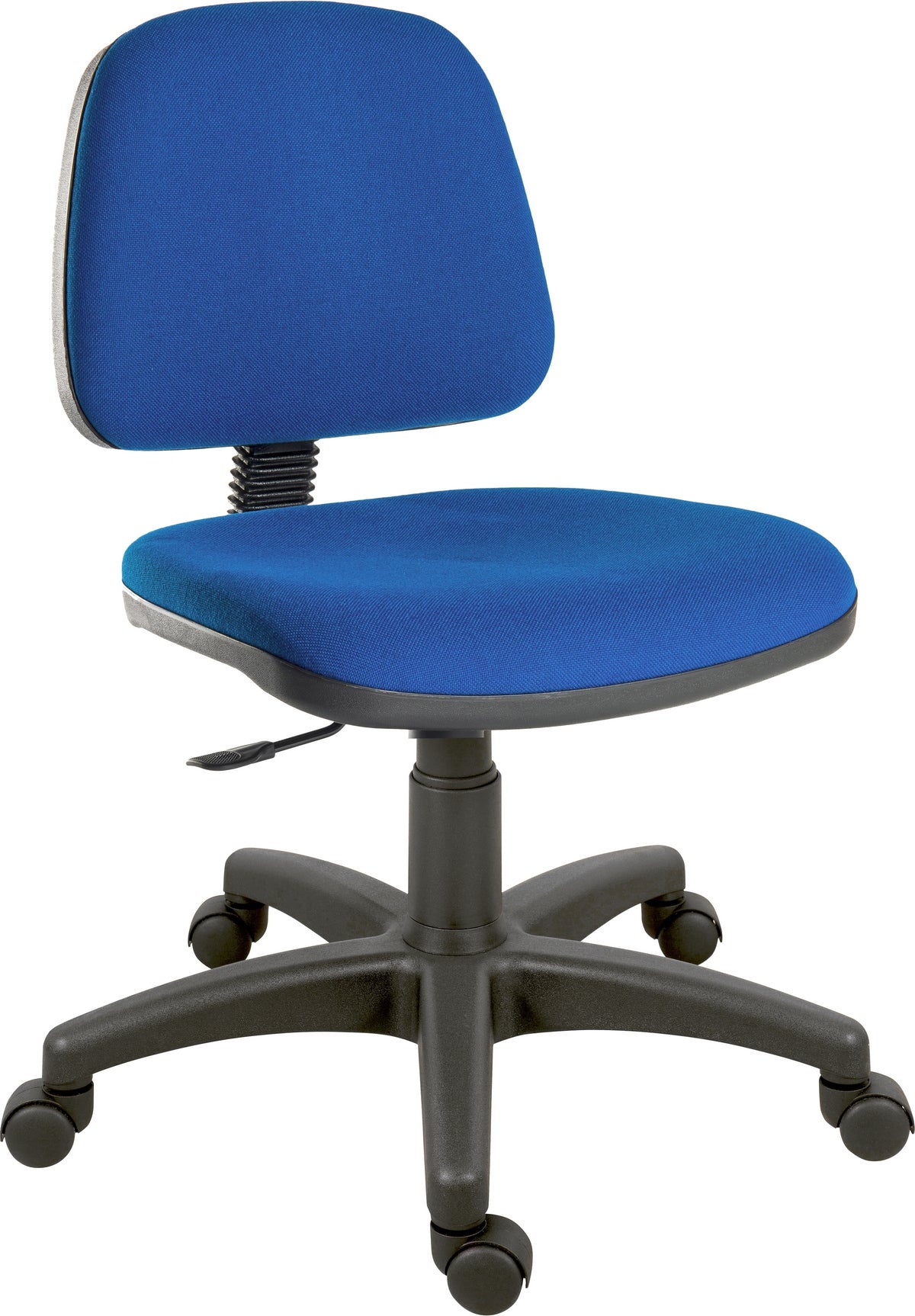 Medium Back Fabric Typist Chair - Blue or Black Option - ERGO-BLASTER Huddersfield