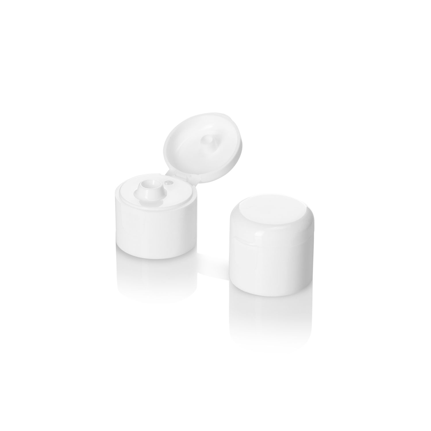 Supplier Of 24/410 White Flip Top Cap - Smooth