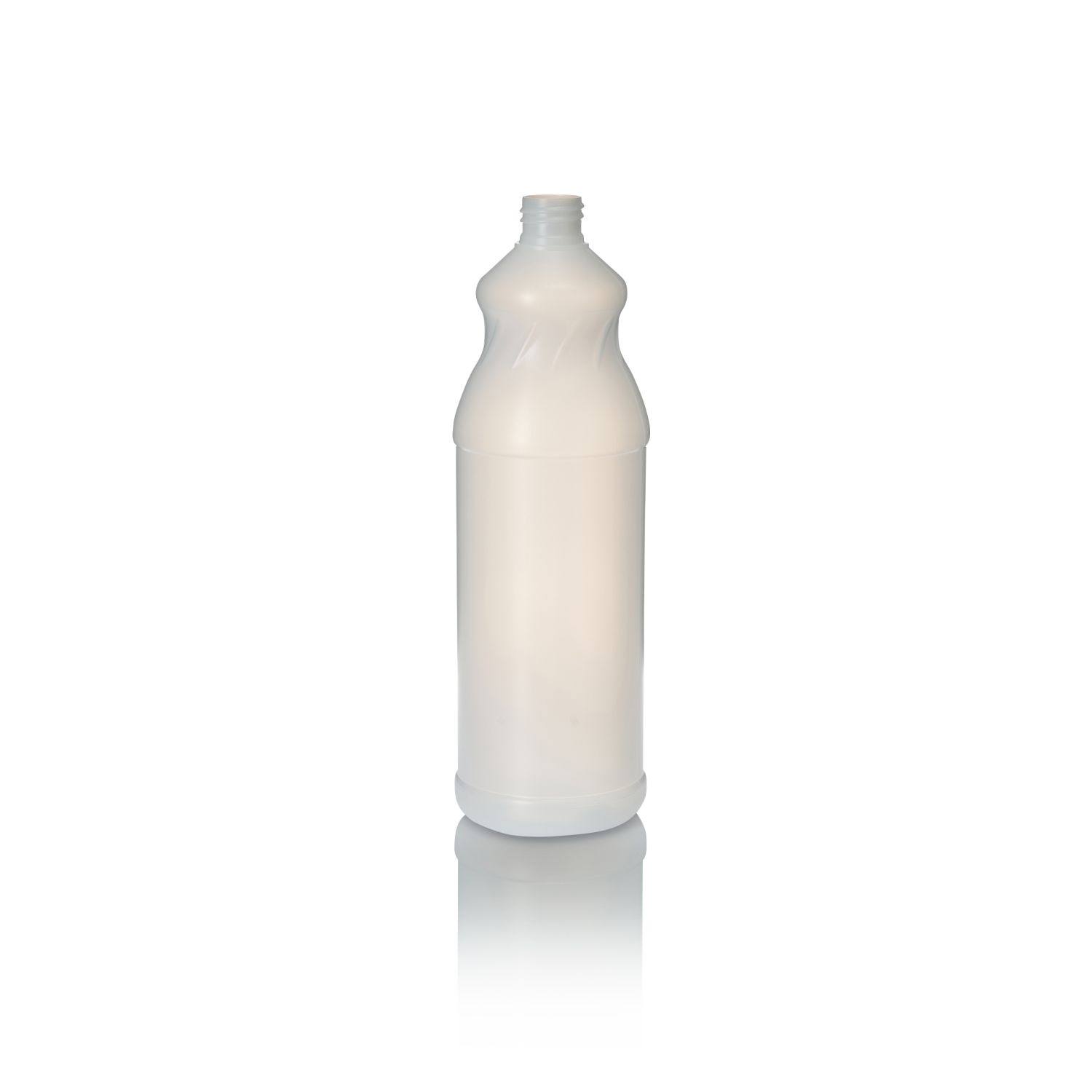 Supplier Of 1Ltr Natural HDPE Waisted Bottle