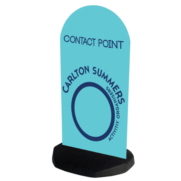Shield Curved Rigid Pavement Sign
