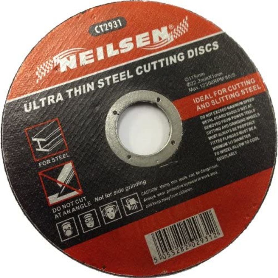 Neilsen CT2931 Trade Metal Thin Cutting Disc 115x1x22.2mm