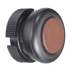 XACA9419 round head for pushbutton - spring return - XAC-A - brown - booted