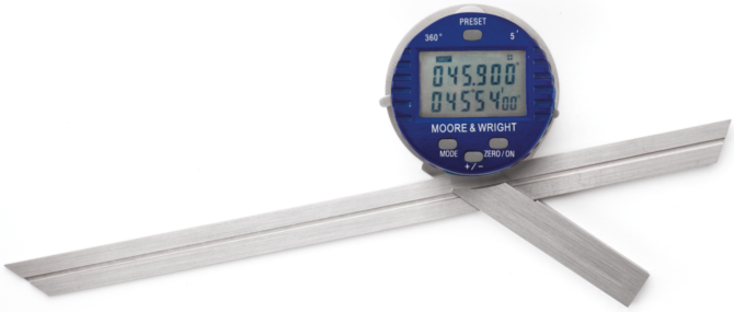 Suppliers Of Moore & Wright Digital Protractor, 500 Series For Defence