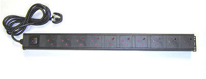 MCES-PDU-12V-UK Mces 12 Way PDU Vertical for rack cabinets