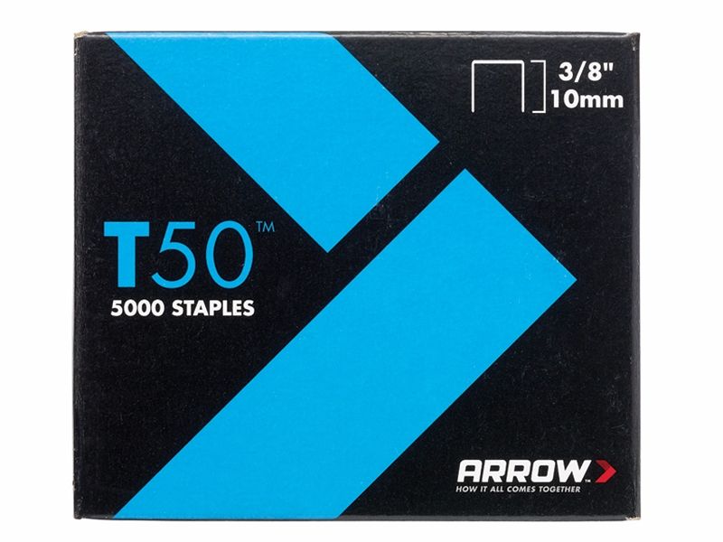 Arrow T50 Staples 10mm (3/8in) Box 5000