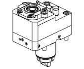 Radial simgle side outlet driven tool in Y