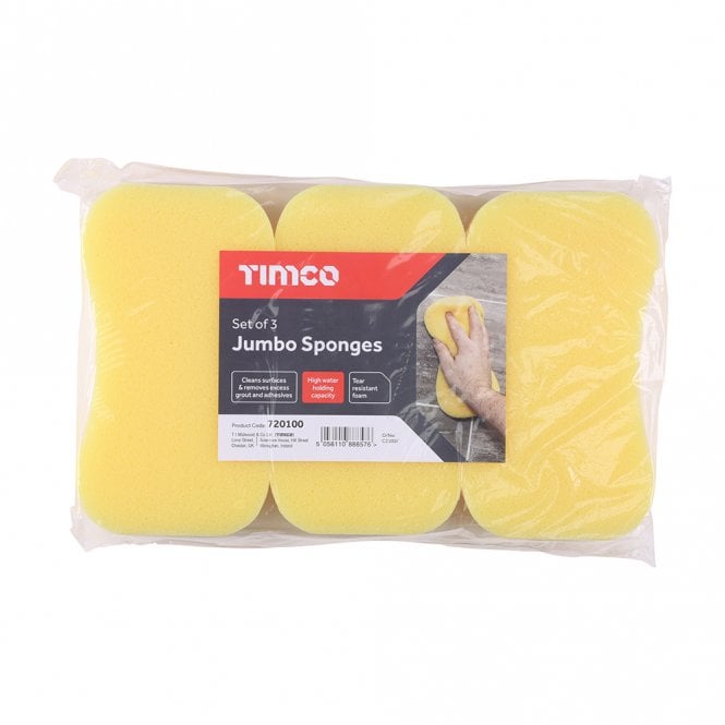 TIMCO Pack of Jumbo Sponges