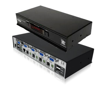 AV4PRO-VGA-UK ADDER 4 Port Pro VGA Range KVM Switch ( USB & VGA KVM Switch )