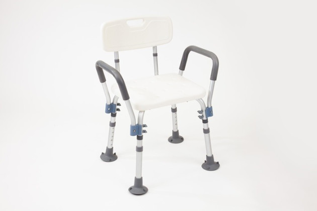 Adjustable Shower Chair with Armrests