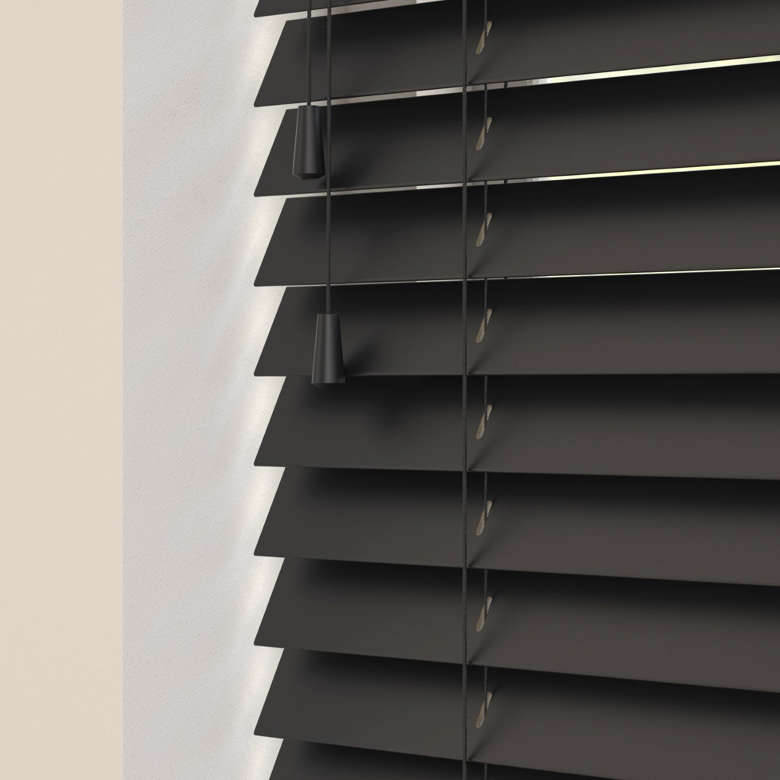 Contemporary Venetian Blinds In Grey And White Mansfield