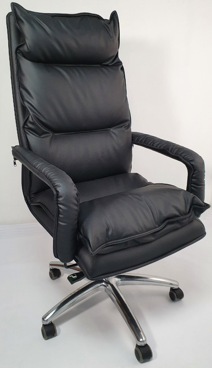 Soft Padded Executive Black Leather Office Chair - YS1901 UK