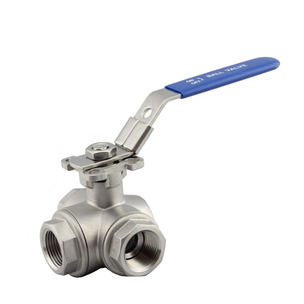 Suppliers of 3 Way L Stainless Steel Eco Ball Valve UK