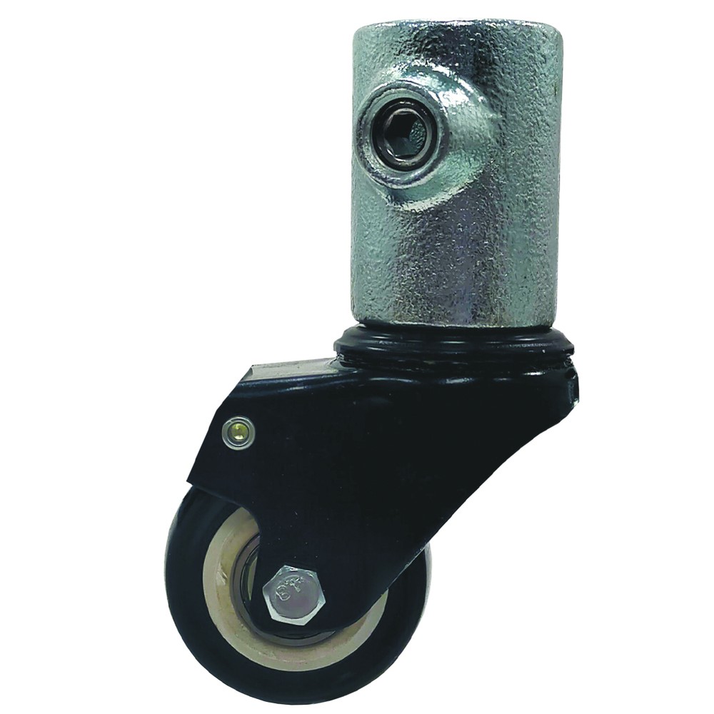 149D Sleeve Joint with Castor Wheel Load capacity - 100 Kgs