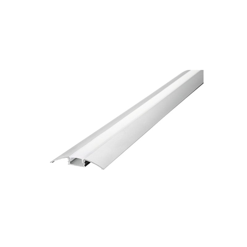 Integral Surface Mount Frosted Diffuser 52.3x8.1mm Aluminium Profile Rail 1 Metre