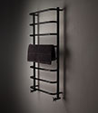 Archie Black Chrome Heated Towel Rail (178BC)