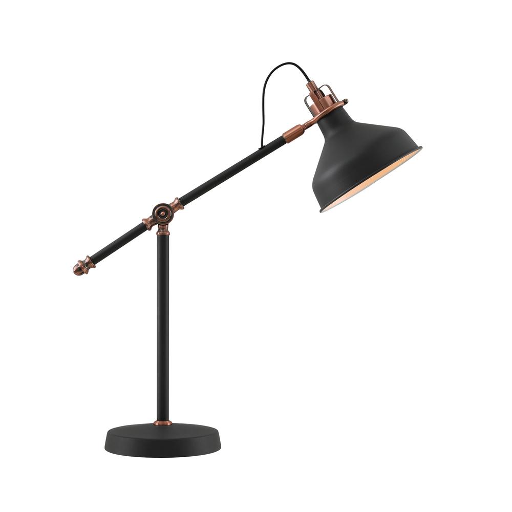 Luxuria Nimbus Adjustable Table Lamp E27 Graphite/Copper/White