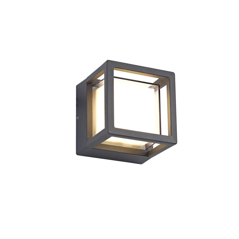 Luxuria Gloriana Square Downlight 1x6W LED 3000K 360lm IP54 Anthracite