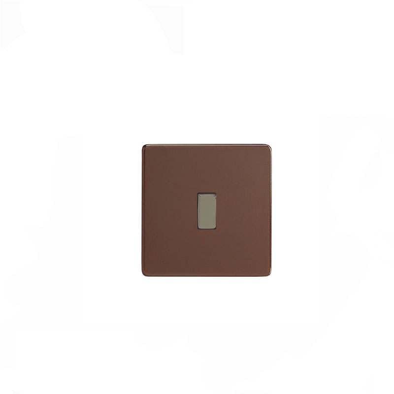 Varilight Screw Less Flat Plate 20A DP Switch Mocha