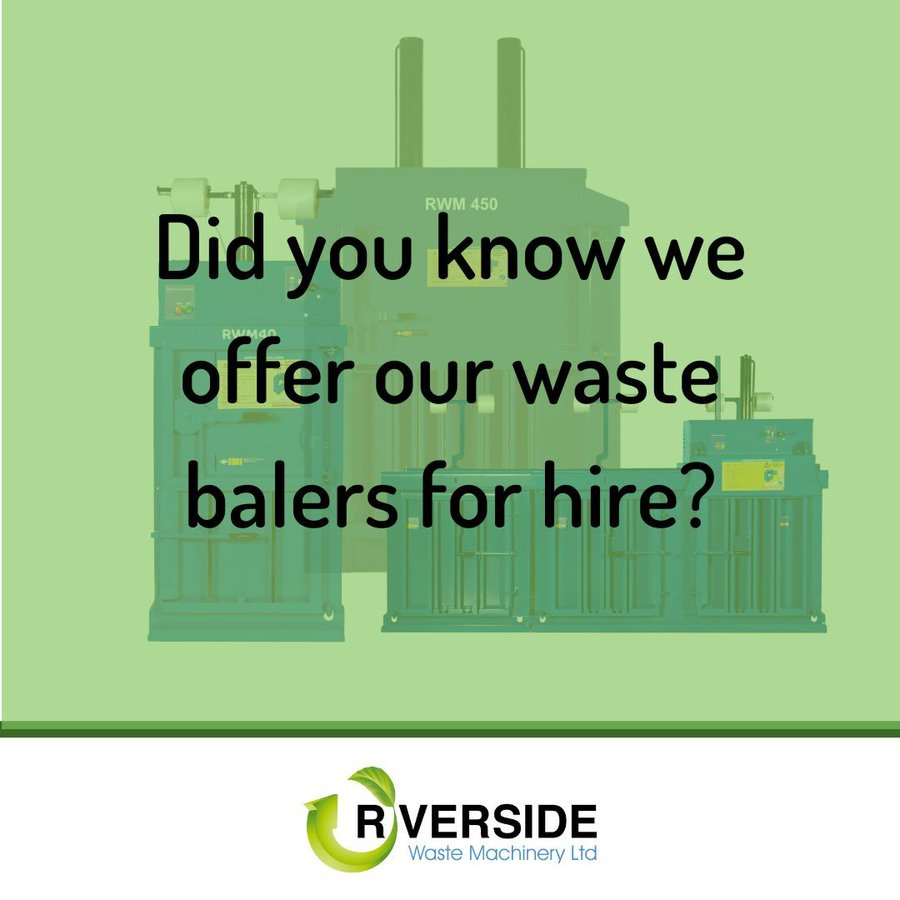 Did you know we offer our waste balers for hire