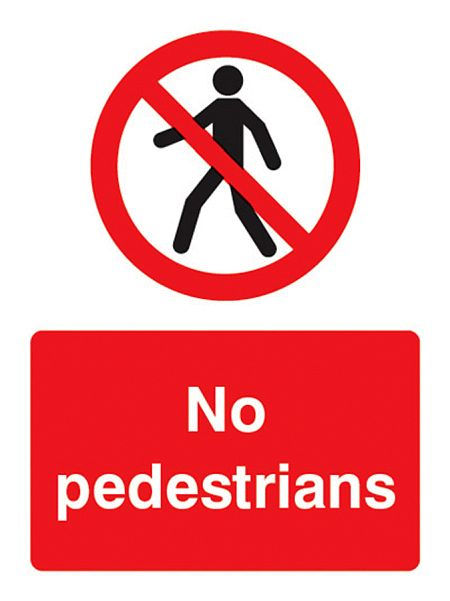 No pedestrians