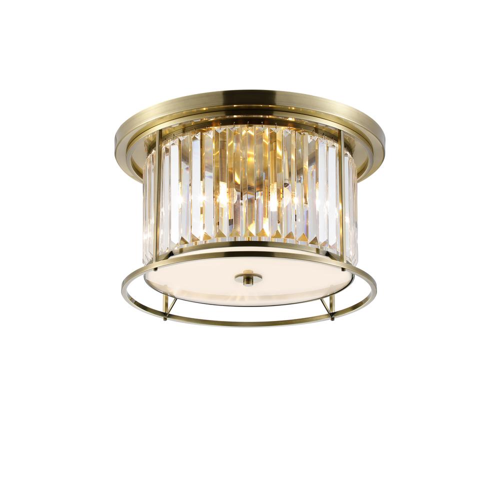 Luxuria Pantheon 50cm Ceiling 4xE27 Antique Brass / Clear