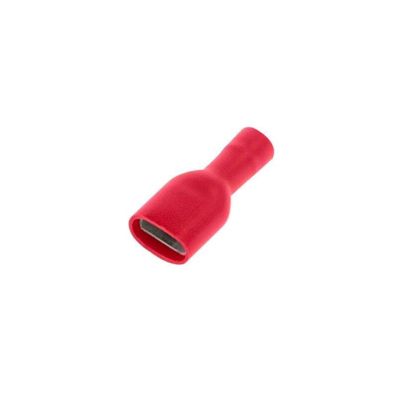 Unicrimp 4.8mm x 0.8mm Red Female Push-On Terminal (Pack of 100)