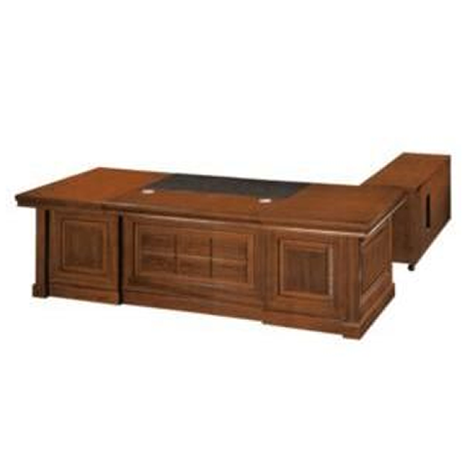 Specialising In Traditional Executive Desk with Pedestal and Return - 2000mm / 2200mm / 2400mm - EMP-DSK82 UK
