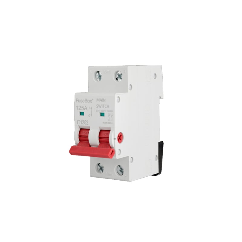 FuseBox 125A AC22A 2P Mains Switch