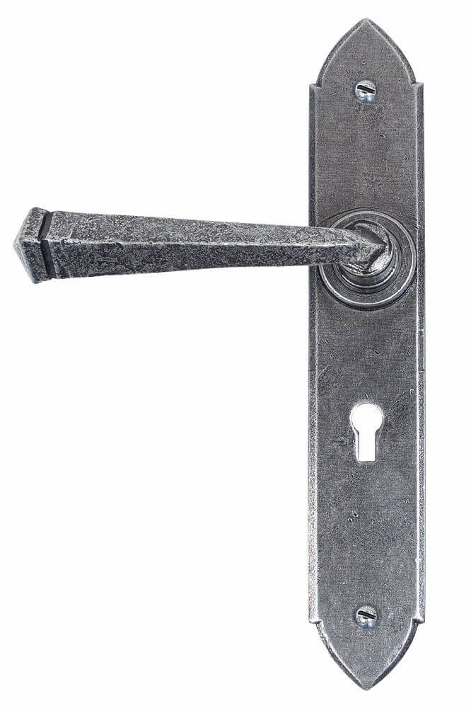 Anvil 33600 Pewter Gothic Lever Lock Set