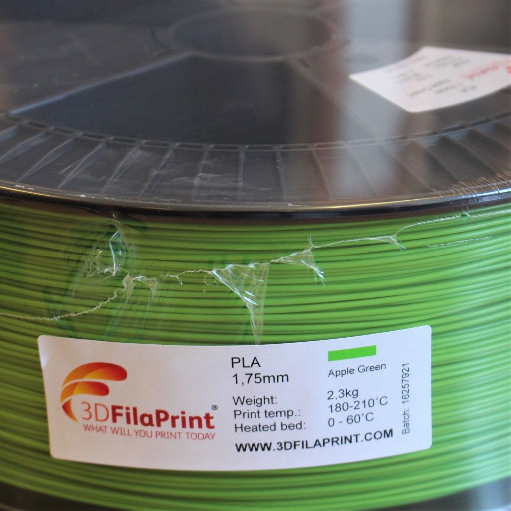 2.3KG 3D FilaPrint Apple Green Premium PLA 1.75mm 3D Printer Filament