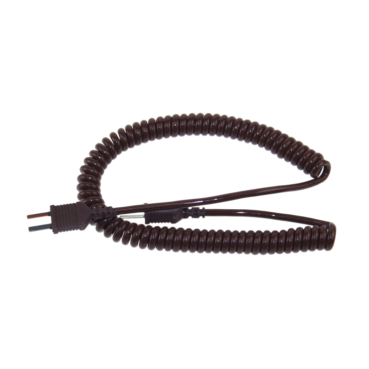 TMPC2MP - T Type 2m Curly Cable Mini Plug to Mini Plug