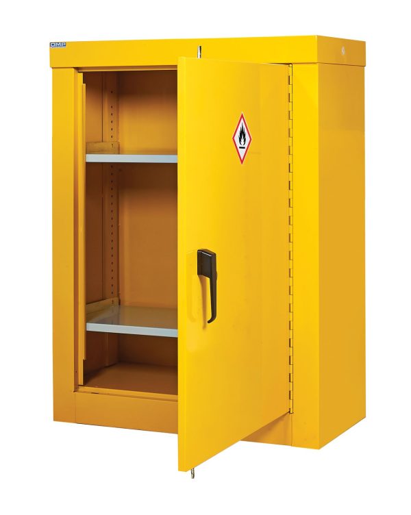 QMP Hazardous Storage Cupboard CZ129046YXX H1200 x W900 x D46mm For Construction Companies