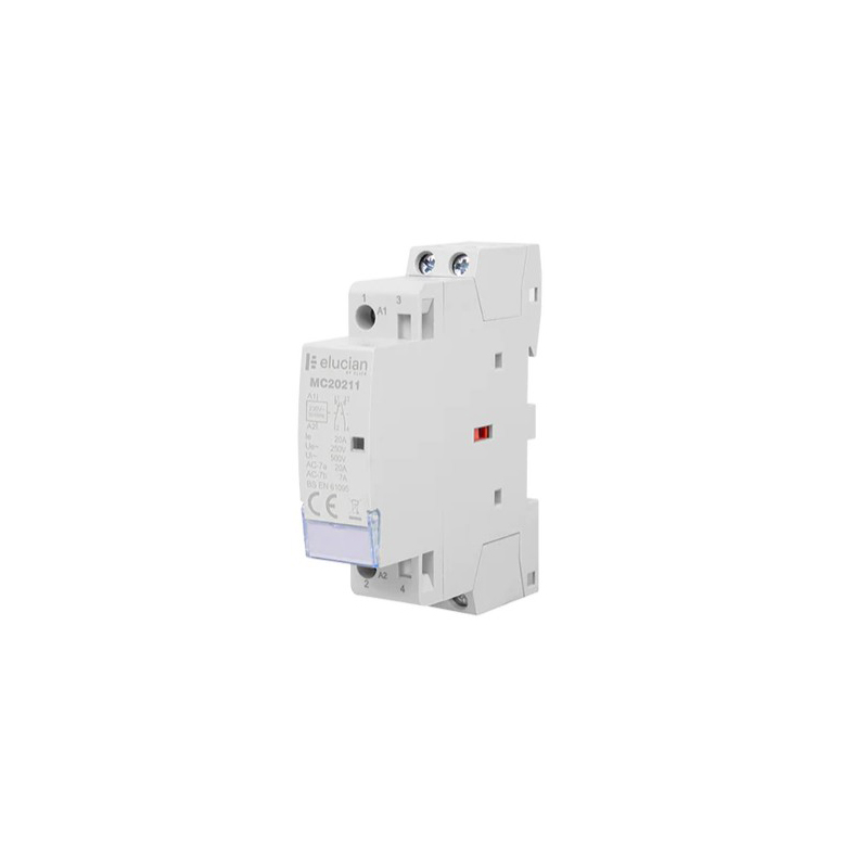 Click Elucian 2 Pole 1 Module 20A 1 x N/O  1 x N/C Contactor