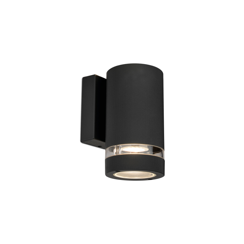 Kosnic Ocala Standard Down 1 x GU10 Wall Light Black