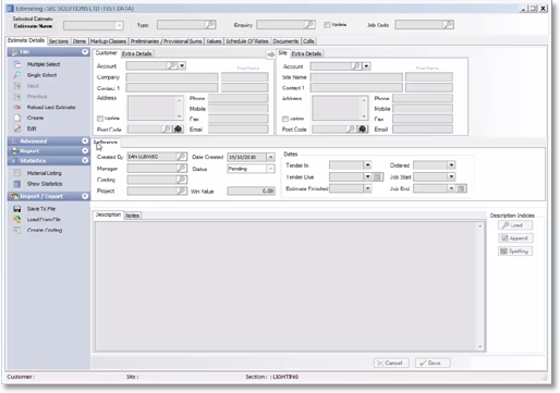 Estimating Software For Electrical Estimates