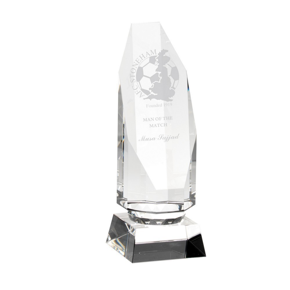 Suppliers Of Clear Glass Column Award - 3 sizes Hertfordshire