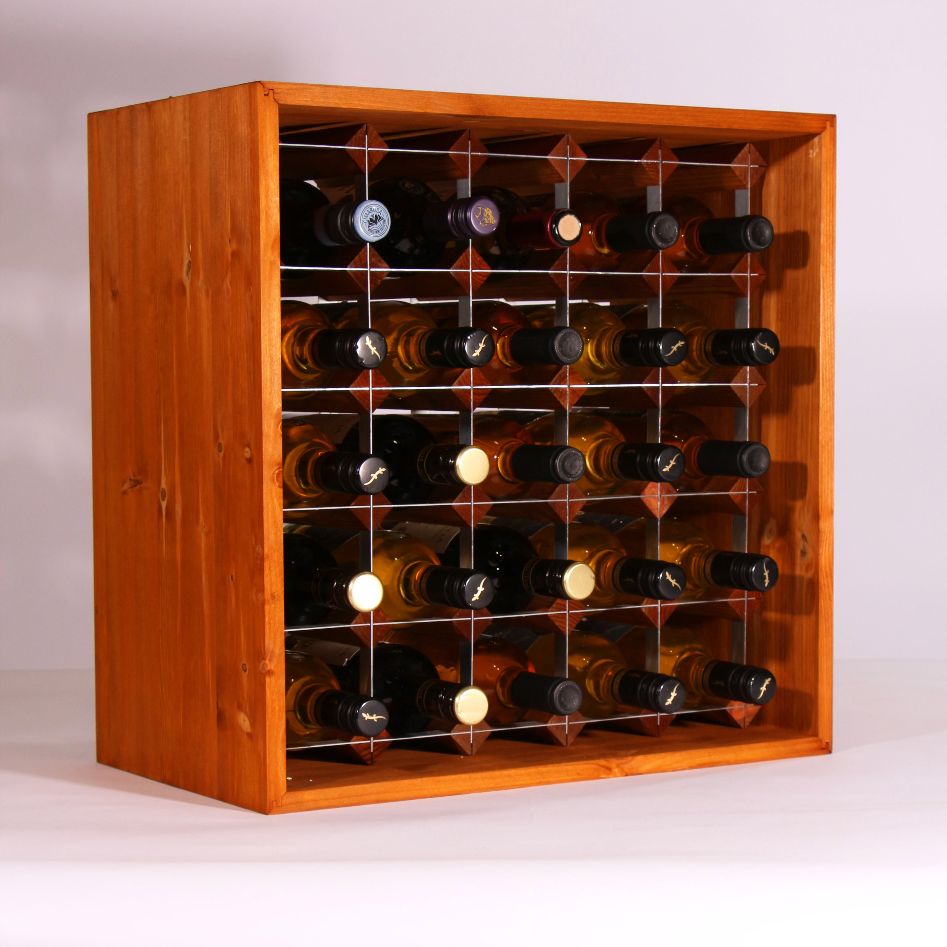Wine rack cube 25 spaces
