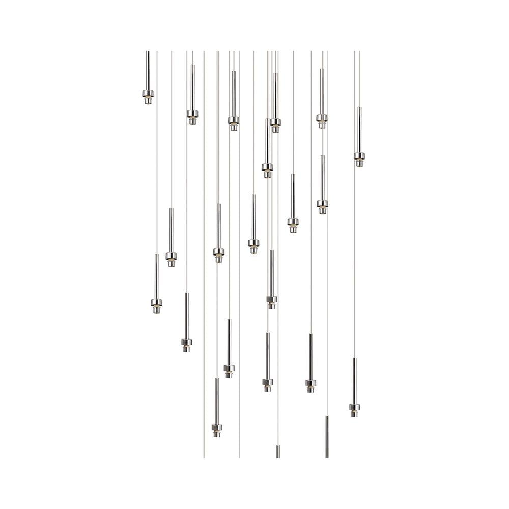 Luxuria Apex 85cm Polished Chrome 24 Light G9 Universal 5m Round Multiple Pendant FRAME ONLY