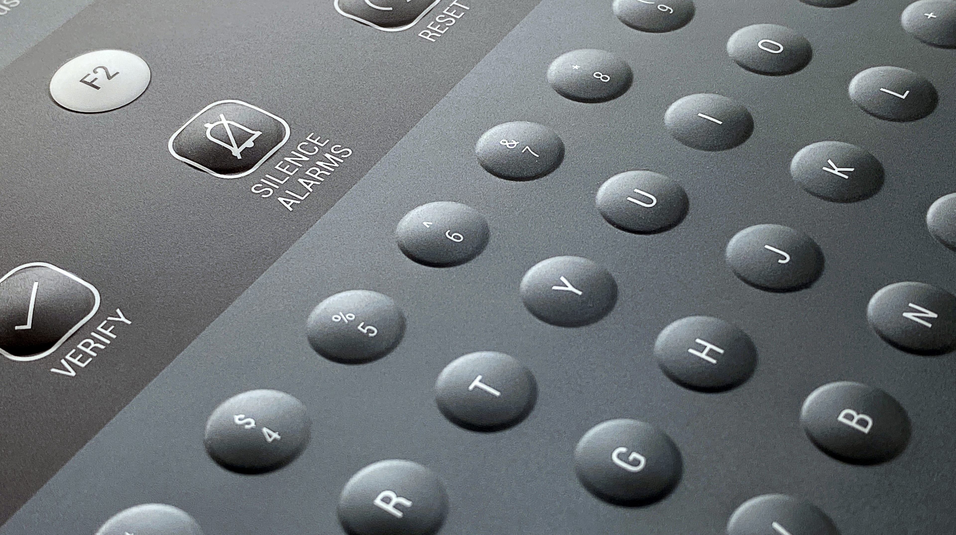 Tactile Printed Graphic Overlays For Industrial Equipment