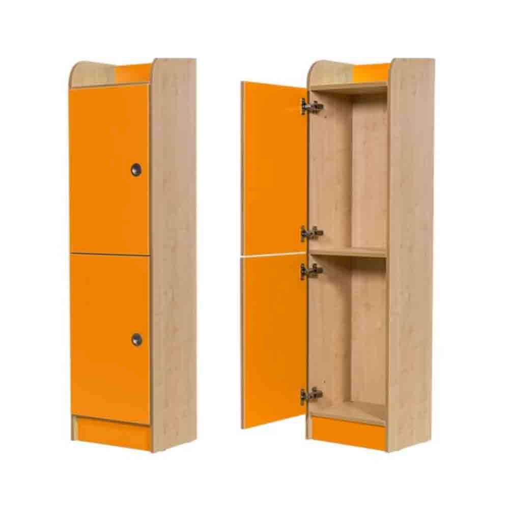 Rainbow Laminate 1500mm High 2 Door Locker For The Educational Sectors