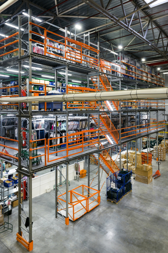 Multi-Tiered Mezzanine Floors For Logistics