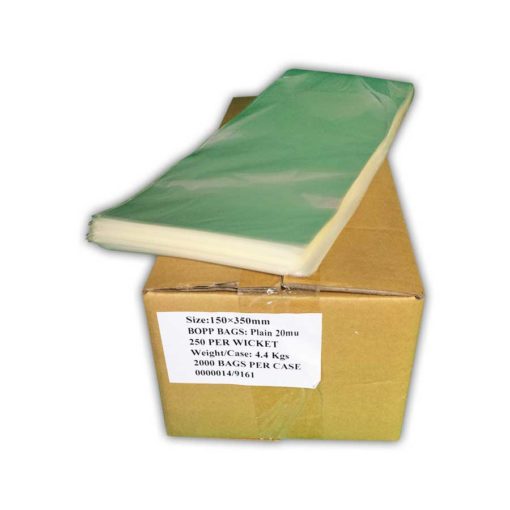 Heat Seal Bags Clear 15cm x 35cm - HS15/3'' cased 2000 For Schools