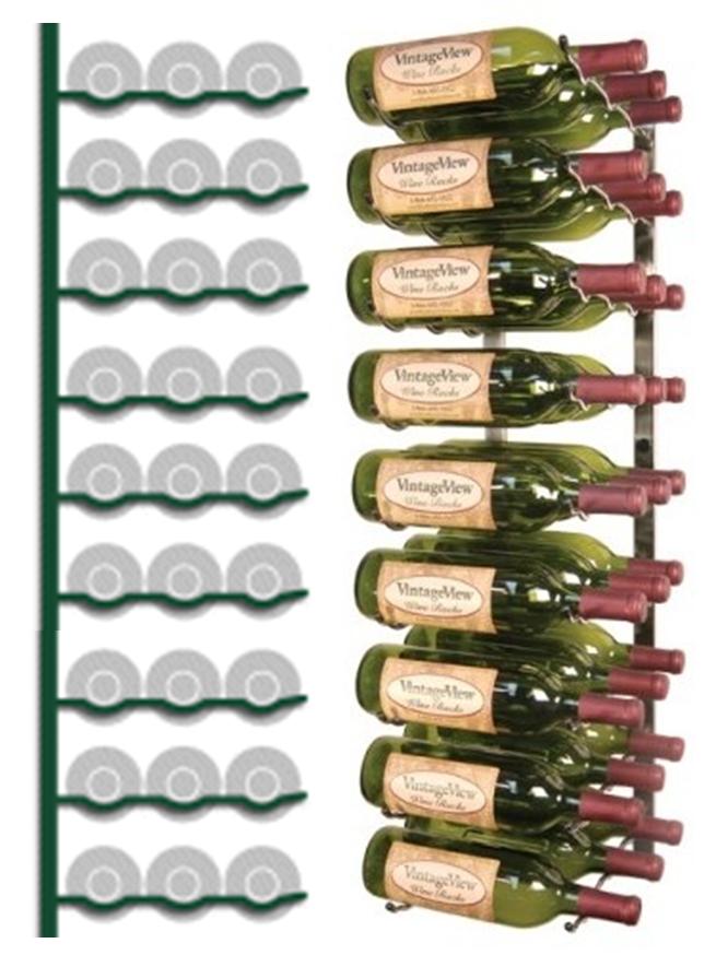 Wall Mounted Wine Rack 27 bottles