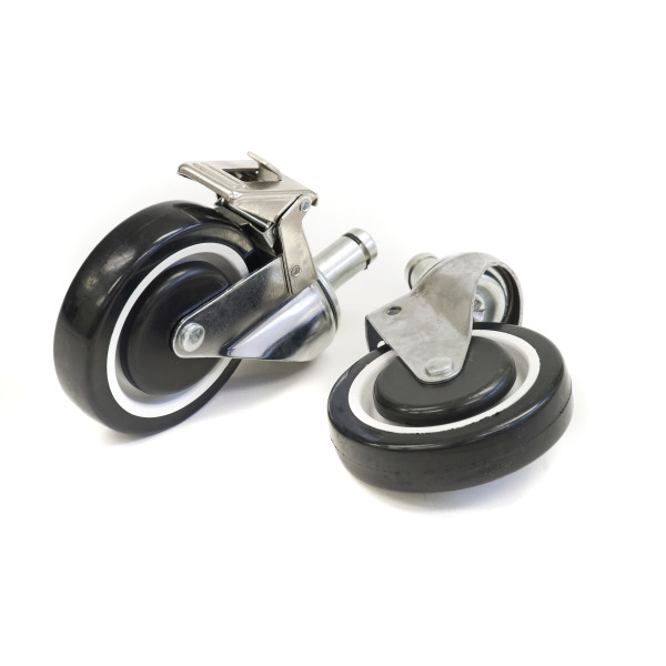 4x PVC Swivel Castor Wheels